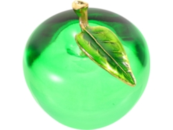 Adorno Manzana Cristal Verde Decoración Sencilla Elegante Hogar Estar Resistente Deformación Rotura Interiores