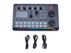 Tarjeta De Sonido En Directo Con Mezclador Digital Y Efectos De Voz Para Karaoke, Streaming, Podcasting Y Videojuegos.