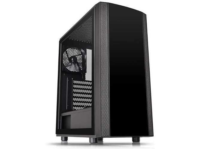 Caja PC THERMALTAKE Versa J25 TG (ATX Mid Tower - Negro)