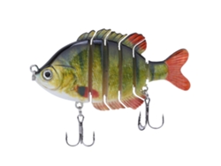 Señuelo De Pesca Biónico De Multiple Segmentos Forma De Tilapia Con Anzuelo Triple 8.5cm3