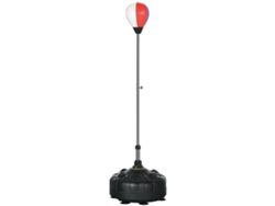 Balón Boxeo 147-165cm Base Recargable Acero Negro Rojo Blanco