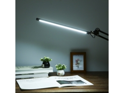 Lámpara de oficina LED 2026 con pinza ajustable, 3 modos de color, 10 niveles de brillo para uso en estudio y oficina.