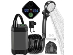 Ducha portátil para camping Rosewell, 6000 mAh, recargable, eléctrica, para exteriores, para lavado y limpieza.