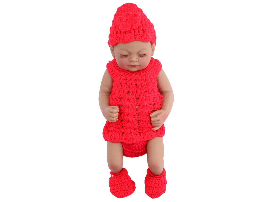 2026-muñeco Bebé Realista De Silicona 10 Pulgadas Niño Recién Nacido Con Ropa Roja Y Zapatos Juguete Para Niños
