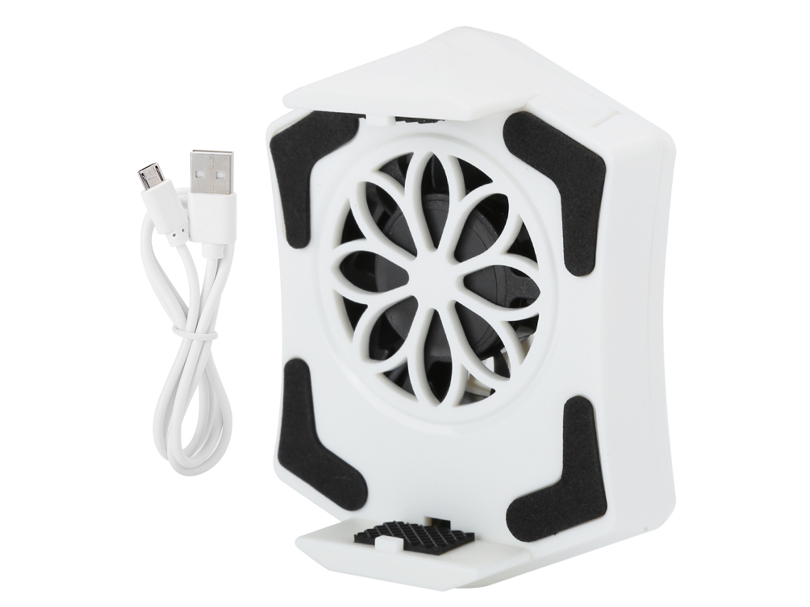 Enfriador De Teléfono Móvil P8 Enfriador De Carga Disipador De Calor Ventilador De Refrigeración Enfriador De Radiación Blanco