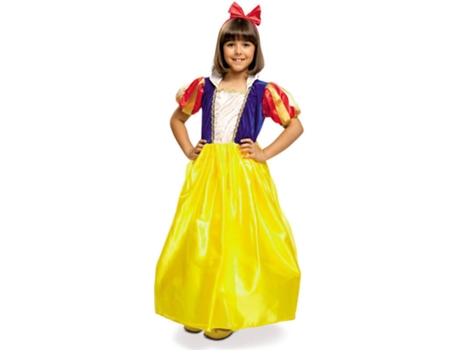 Disfraz de Niña DISFRAZZES Princesa Del Bosque Con Tocado Rojo (Talla: 5 a 6 años)