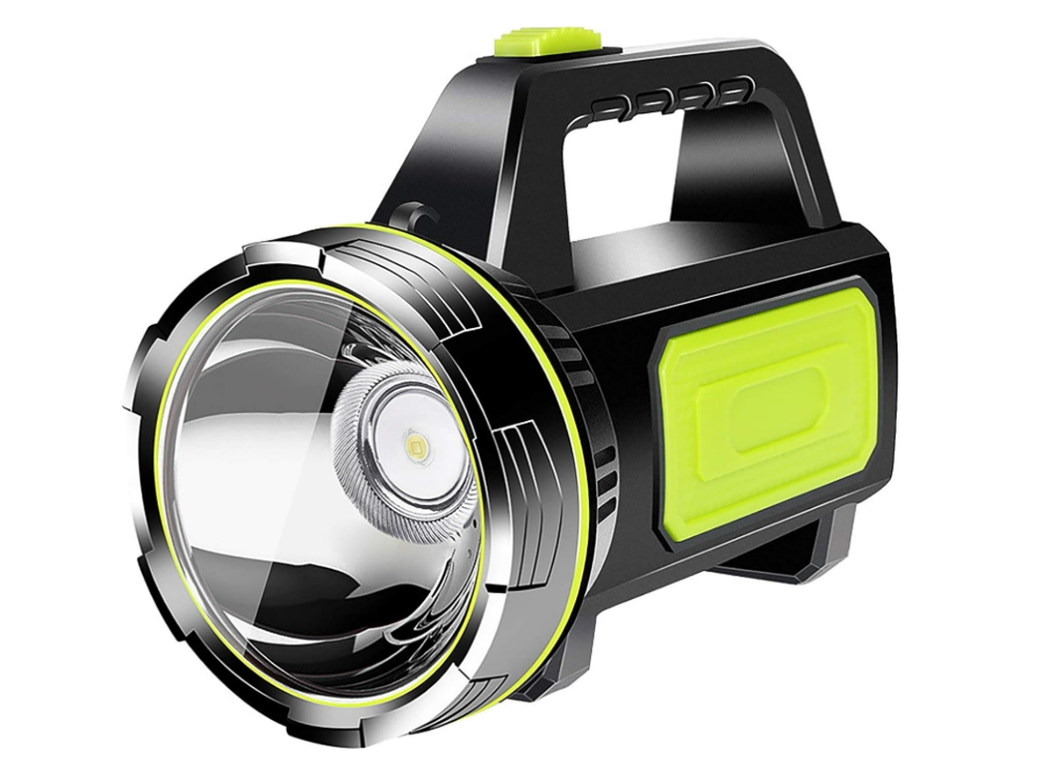 Linterna Led De Mano, Luz Blanca Superbrillante, Resistente Al Agua, De Seguridad, Para Camping, De Trabajo (negra)