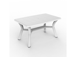 Mesa Rectangular Exterior 140x90 Blanco Dalia Garbar