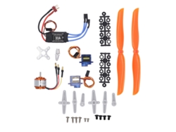 Kit De Accesorios Para Avión Rc: Motor Sin Escobillas A2212 De 1400 Kv, Esc De 30 A, Servo Sg90, Hélice 8060