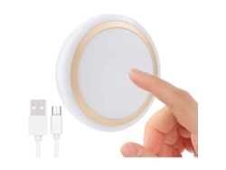 Luz de Toque Recarregável com Timer, Ajustável, para Berçário, Sem Fio | S/MARCA