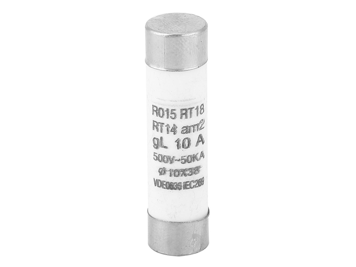 Omni-10 Piezas Fusible Cilindrico De Alta Capacidad De Ruptura Con Indicador 10x38 380-500vac 10a Rt14-20 Componentes Electronicos