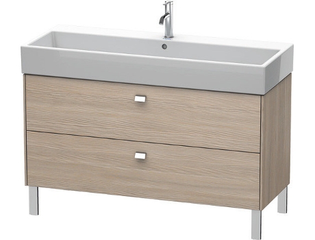 Mueble de aseo DURAVIT Brioso de 118,4 x 45,9 cm 2 extraíbles con sifón y delantal para lavabo Vero Air 235012
