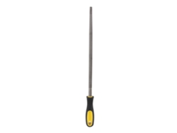 Herramienta Redonda De Acero De 12 Pulgadas Para Afilar Y Dar Forma, Con Mango Ergonómico Y Dientes Finos.