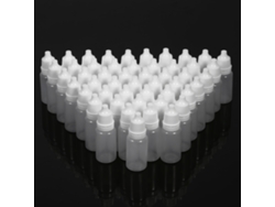 50 Frascos De Plástico Vacíos De 10 Ml, Flexibles Y Con Gotero Para Solución Oftálmica.