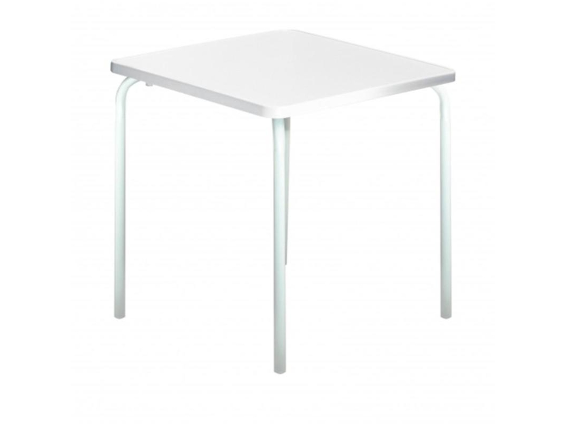 Mesa apilable blanca 68x68cm r64b