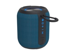 Alto-falante Bluetooth Portátil, Resistente À Água Com Certificação Ipx5, Design Sem Fio, Ideal Para La Playa Y Los Viajes. Cor Azul.
