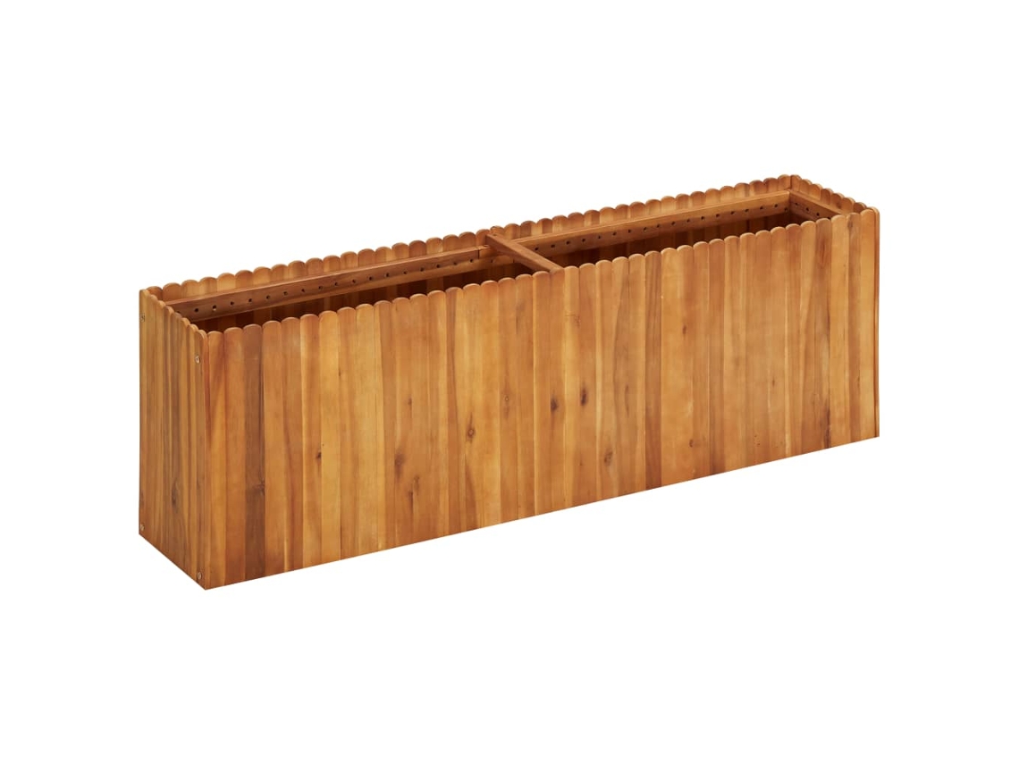 Jardinera VIDAXL Marrón Madera (150x30x50 cm)