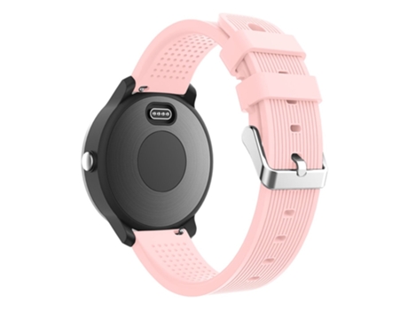 Correa de Silicona ajustable 20mm textura rayas para Garmin Vivoactive 3 - rosa