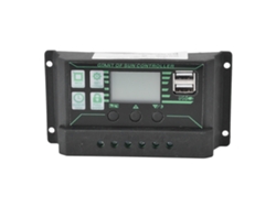 Controlador Solar Mppt Pwm De 30 A Con Doble Puerto Usb Y Pantalla Lcd Ajustable Para Regulador De Paneles Fotovoltaicos.