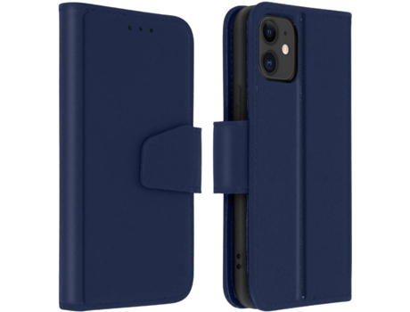 Funda iPhone 11 AVIZAR Tarjetero Azul Oscuro