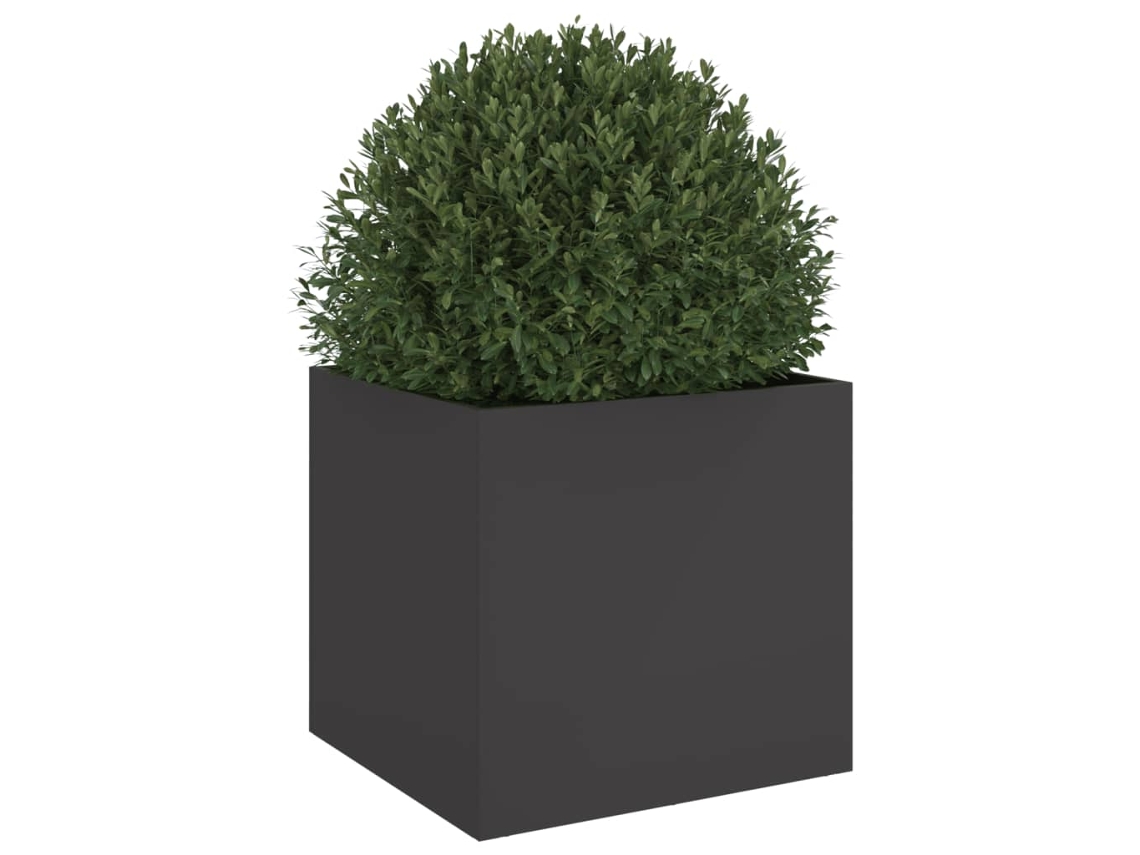 Jardineras De Acero Corten - Pack De 2 Unidades | Medidas 40x40x40 Cm | Sin Agujeros De Drenaje | Para Exterior