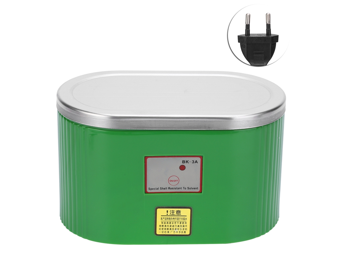 Máquina de limpieza ultrasónica sin marca, 0,4 L, 30 W, 40 kHz, para joyería, relojes, gafas, lentes de cámara, acero inoxidable 304.