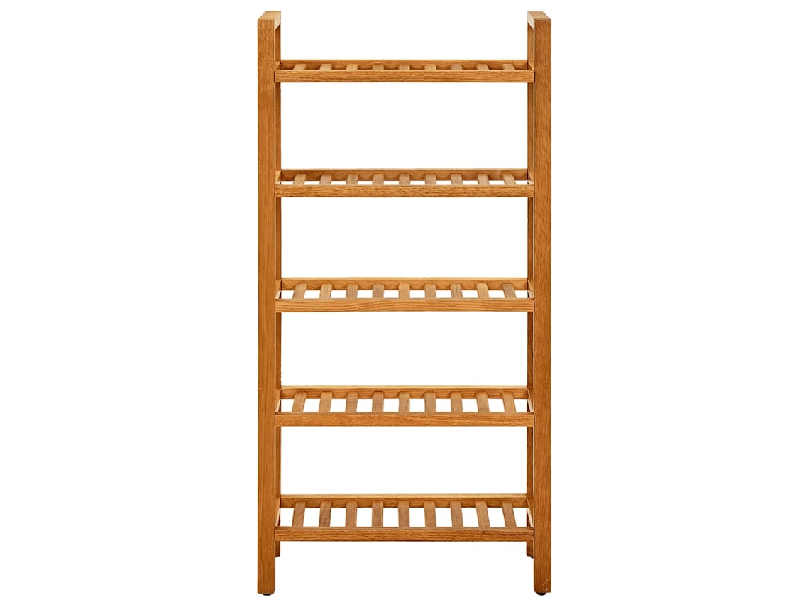 Maison Exclusive - Zapatero Con 5 Estantes Madera Maciza De Roble 50x27x100 Cm