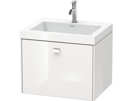 Lavamanos DURAVIT Brioso de 60,0x48,0 cm 1 cajón sin rebosadero con banco para grifos 1 agujero para grifos