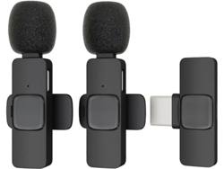 Micrófono de solapa con USB C para Android/iPad de 15 pulgadas, mini micrófono de solapa, Panoona Noise