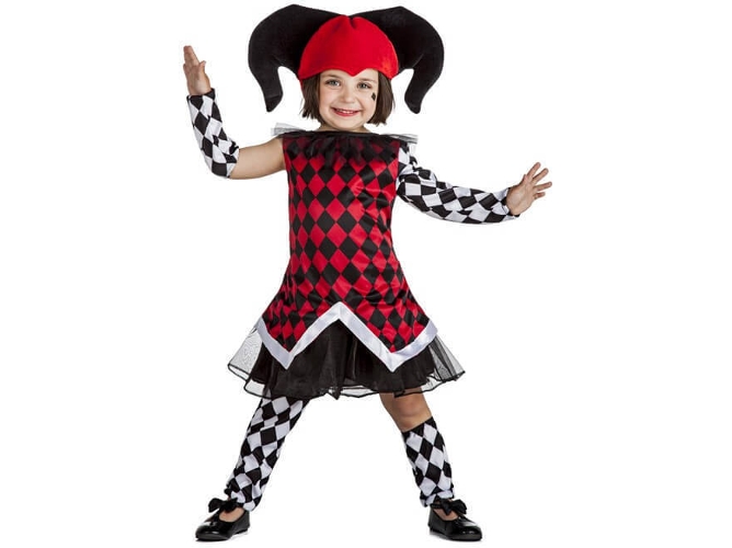 Disfraz de Niña DISFRAZZES Arlequina (Talla: 10 a 12 años)