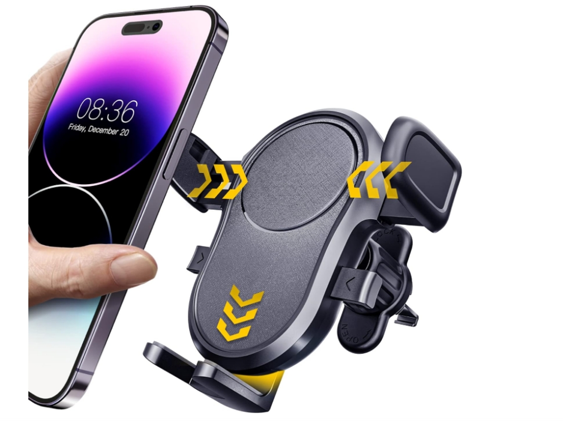 Soporte Auto Giratorio Pulgadas Para Apple, Samsung Yizhood Negro
