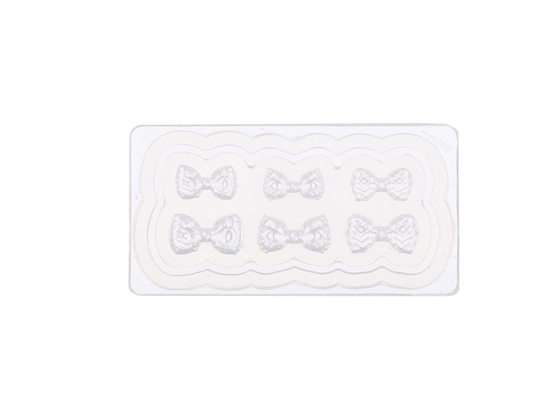 Molde de silicona para decoración de uñas con lazo, diseños de uñas 3D, para manicura DIY.