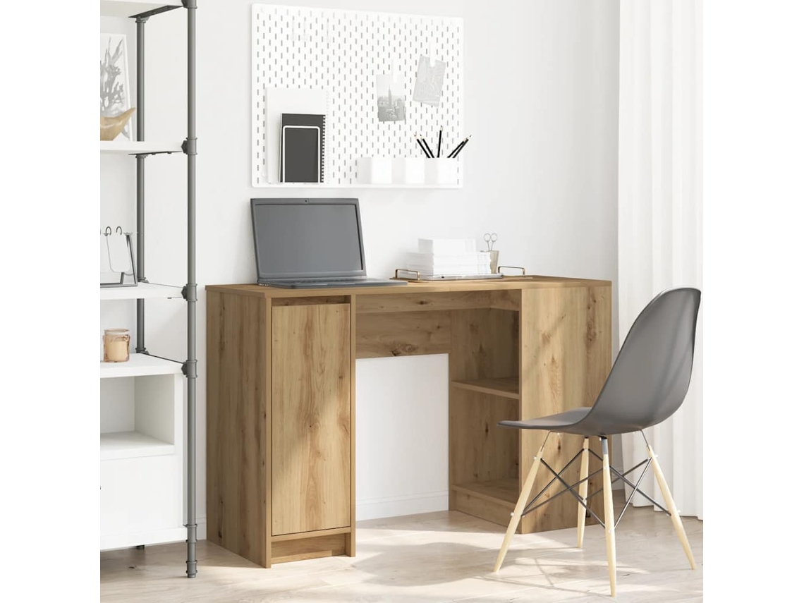 Escritorio | Mesa | Mesa de escritura 120x42x76 cm Fabricado en madera de roble artesanal