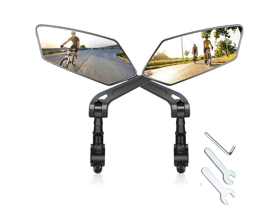 Espejo Retrovisor Para Bicicleta De Montaña, Ajustable 360°, Par Con Herramientas