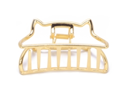 Pinza De Pelo De Metal Con Agarre Fuerte Y Antideslizante Forma De Gato Para Mujeres (dorado)