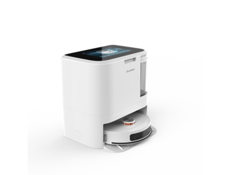 Aspiradora robot REDKEY R20 con potencia de succión de 4000Pa, secado con agua caliente, recolección automática de polvo, auto-limpieza, barrido au...