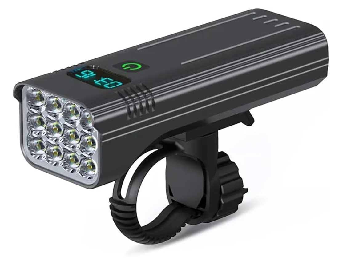 BISBISOUS Luz Bicicleta 10000Mah Usb Recargable Ipx5 Impermeable Negro