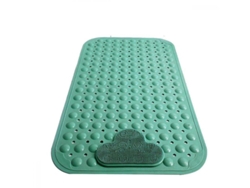 2026-tapete De Ducha Antideslizante Grande Con Cepillo Exfoliante Para Pies, 40x70cm, Azul, Succión Fuerte 80cm*50cm Verde