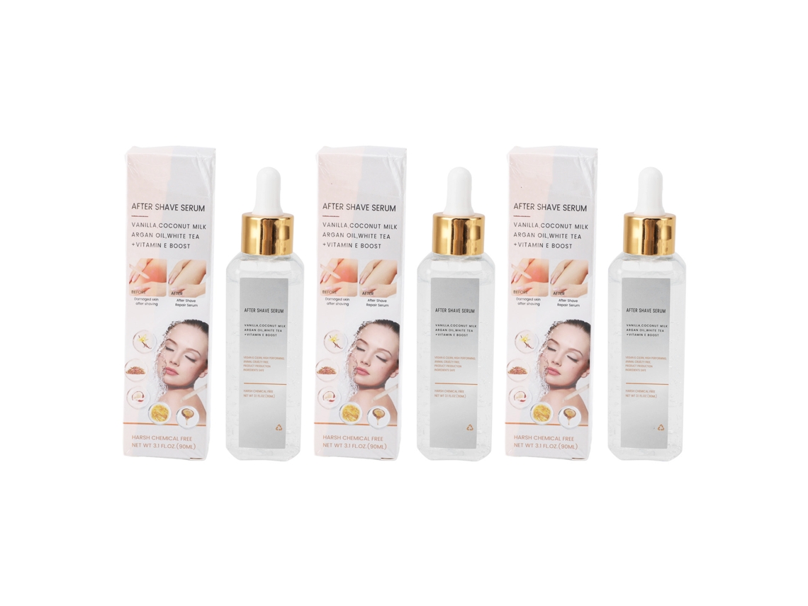 3 Cajas Suero After Shave 90ml Hidrata Alivia La Sequedad Post Afeitado Aceite After Shave