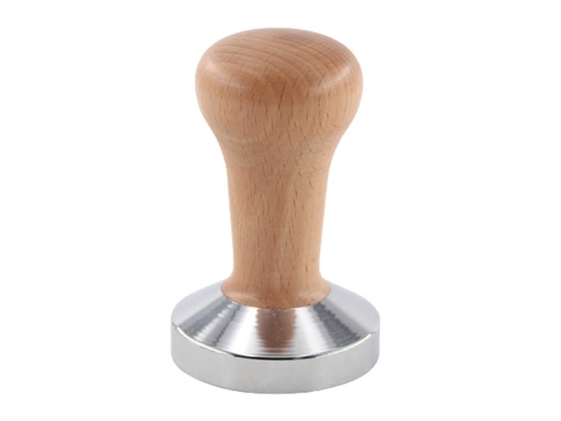Prensa De Café De Madera De Haya Con Base Plana De 58 Mm Para El Hogar Y Cafeterías.