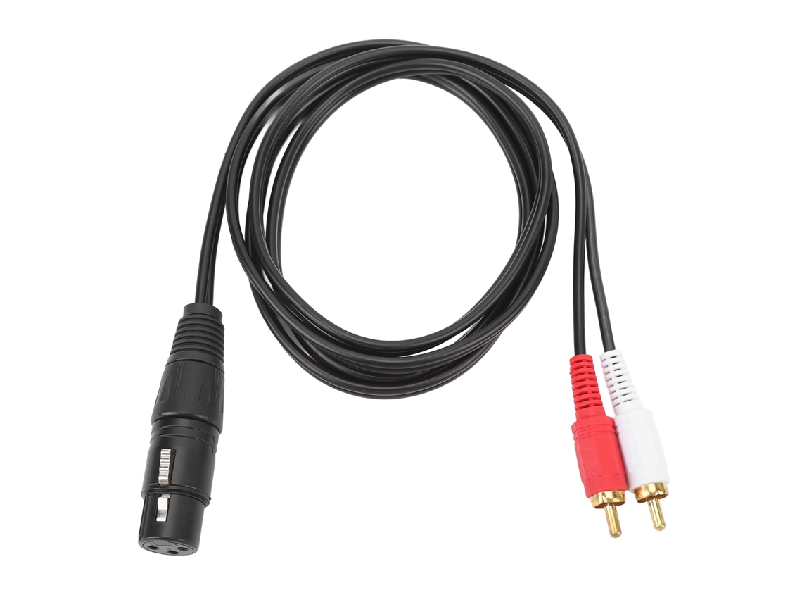 Cable Divisor En Y Xlr Hembra Ofc De 1,5 M (4,9 Pies, 22 Awg) Para Amplificador, Mezclador Y Micrófono