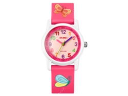 Reloj Infantil Skmei 2157 Con Diseño De Dibujos Animados, Resistente Al Agua Hasta 50 M, Correa De Silicona.