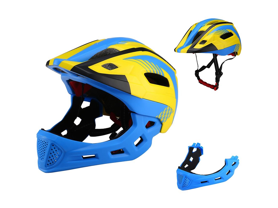 Casco De Bicicleta Infantil Desmontable De Longitud Completa (azul Oscuro), Ultraligero Y Transpirable.