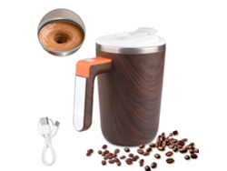 Vaso Magnético Autoagitador De 300 Ml De Acero Inoxidable 304 Con Tapa Recargable Para Café, Té Y Leche.