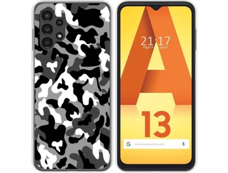Carcasa para Samsung Galaxy A13 4G TUMUNDOSMARTPHONE Dibujos Snow Camuflaje Multicolor