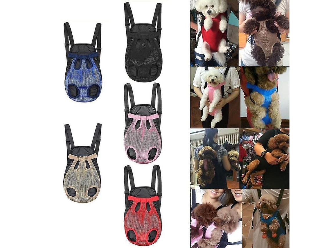 2026-mochila Portamascotas Ajustable Para Gatos Y Perros Con Diseño De Malla Transpirable Y Tallas S-xl M Rojo