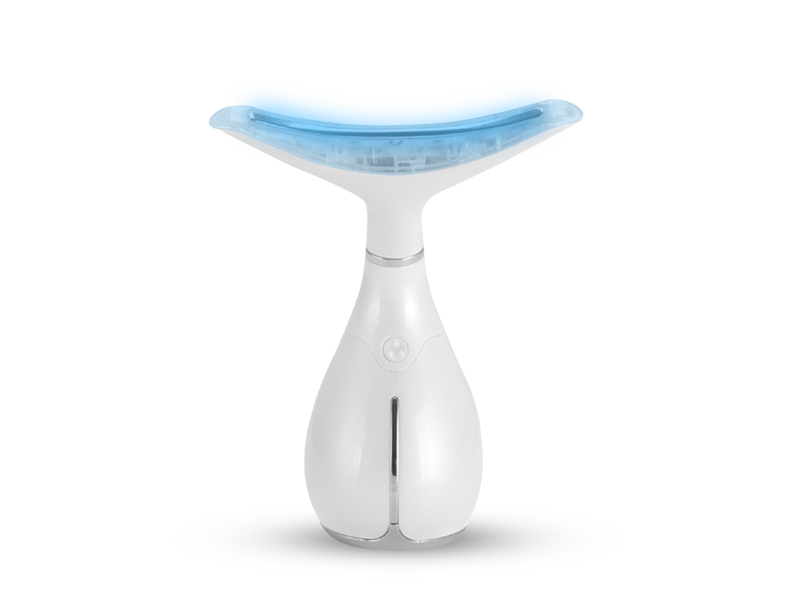 Masajeador Ultrasónico Para Cara Y Cuello Con Tratamiento De Luz Led.