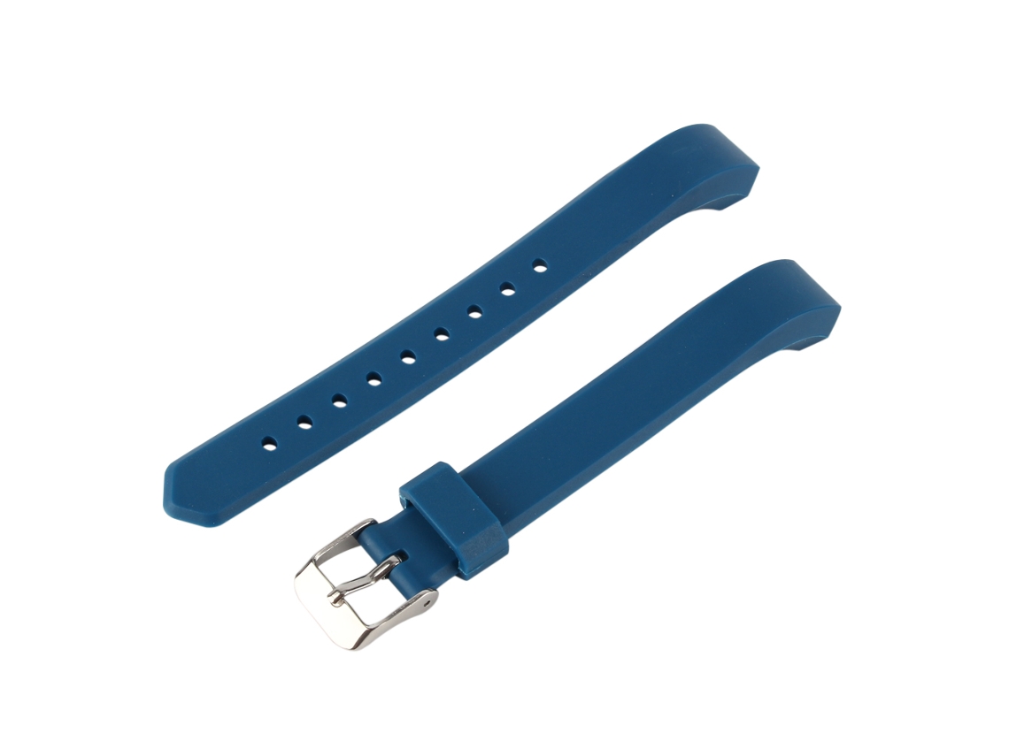 Pulsera Inteligente (hebilla De Color Sólido, Segmentada) Para Fitbit Alt, Azul Oscuro Suave