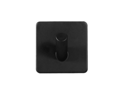 Fasst-ganchos De Toalla Adhesivos 2 Piezas Negro Con Terminado Mate Resistente A Manchas Y Huellas
