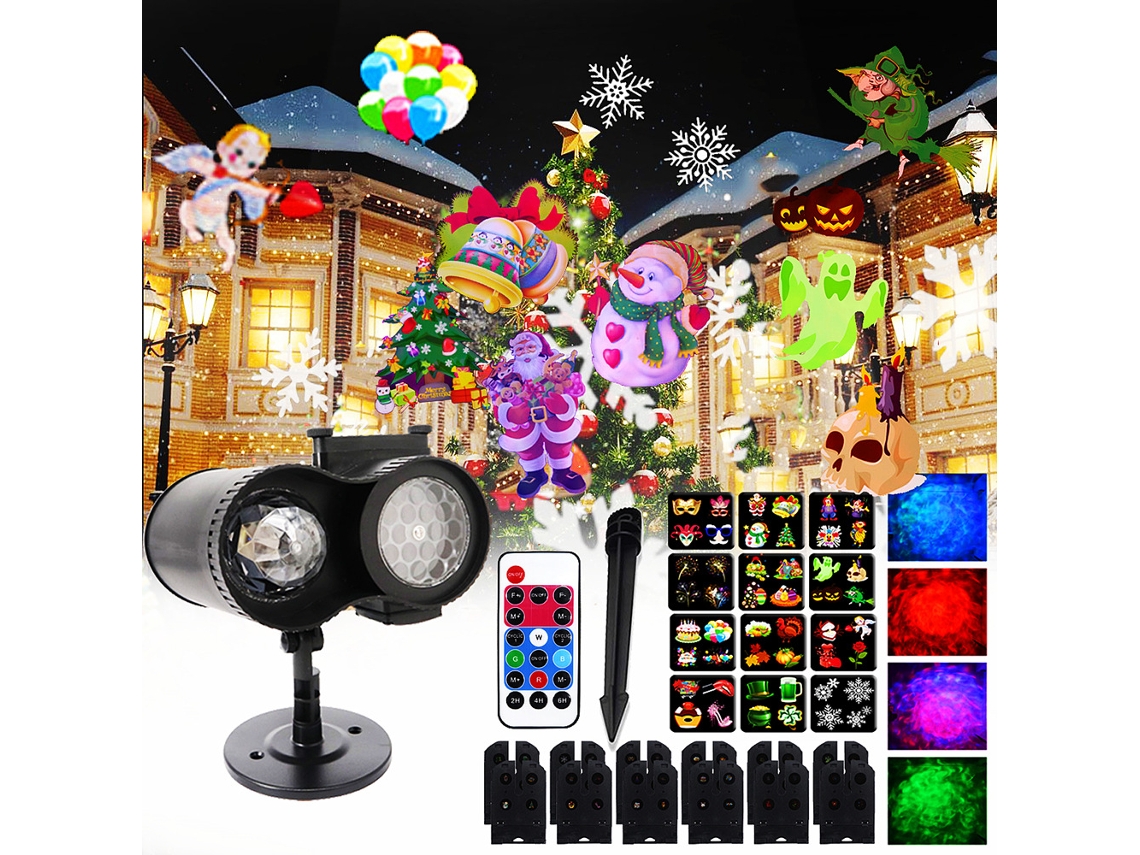 Proyector de lámpara, proyección navideña, ideal para decoraciones y regalos navideños Cuich